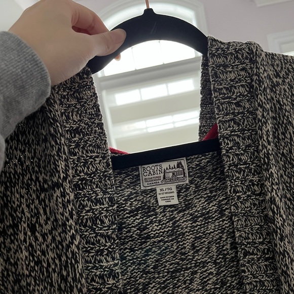 Roots Long Hoodie Open Cardigan - Picture 4 of 6